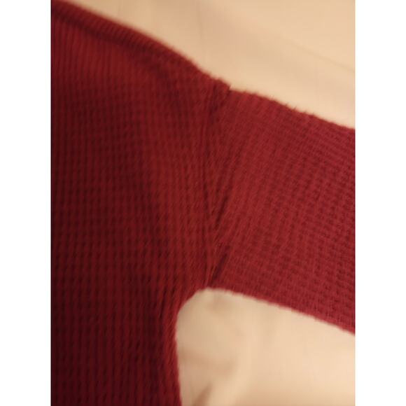 SO Waffle Knit Snap Henley Shirt - XS - Picture 5 of 7